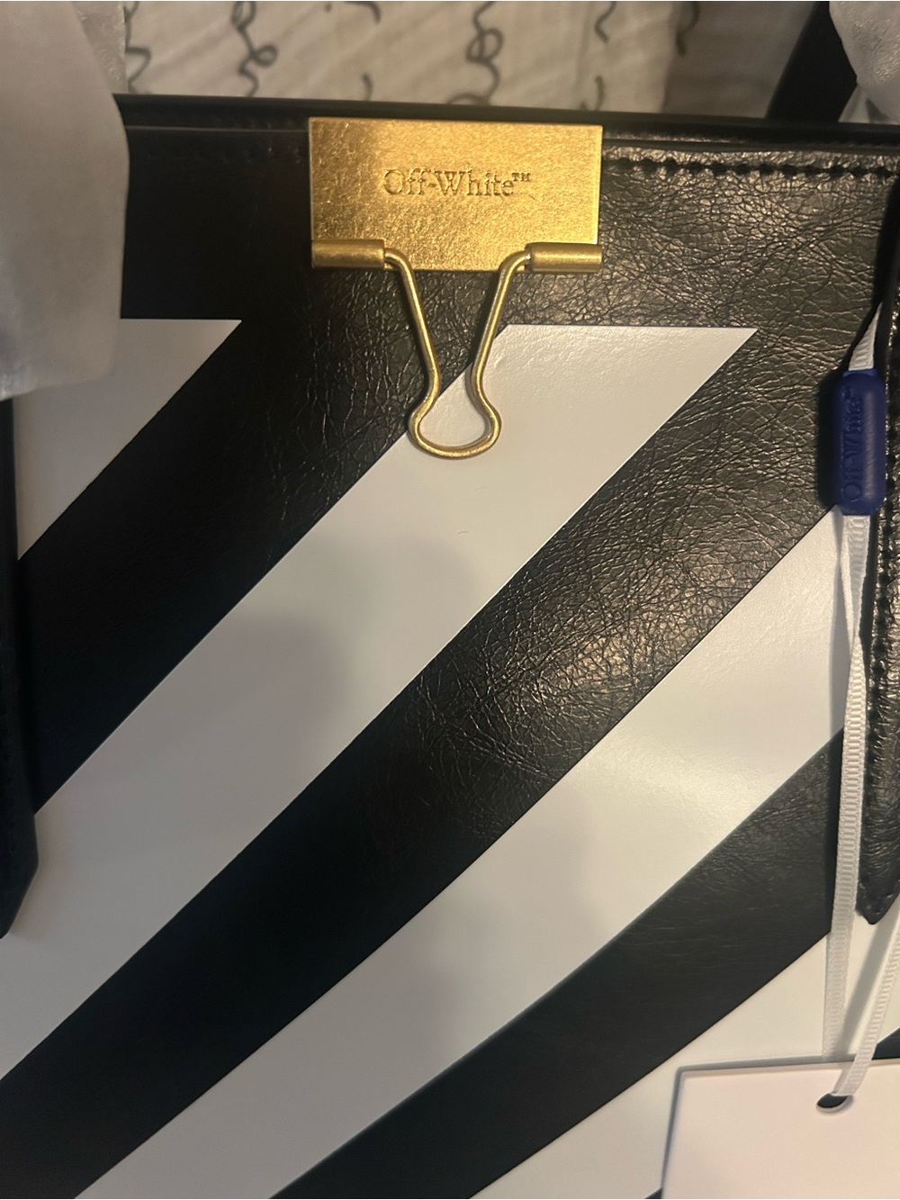 Two Piece!!!..Large Off White Virgil Abloh tote🥳🥳❌❌ - Picture 3 of 9